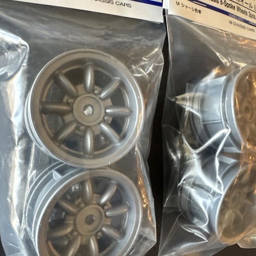 Tamiya SP569 50569 M-Chassis 8-Spoke Wheels 2pcs. Silver X 2 packages - Picture 4 of 5