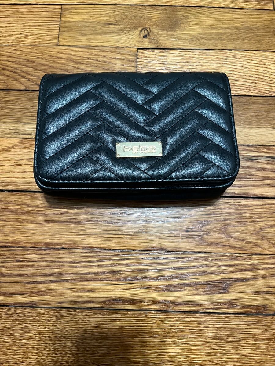 Bebe wallet black new arrivals