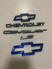 95-99 OEM Chevrolet Cavalier Ls Hood badge Trunk Nameplate Logo Emblem Set