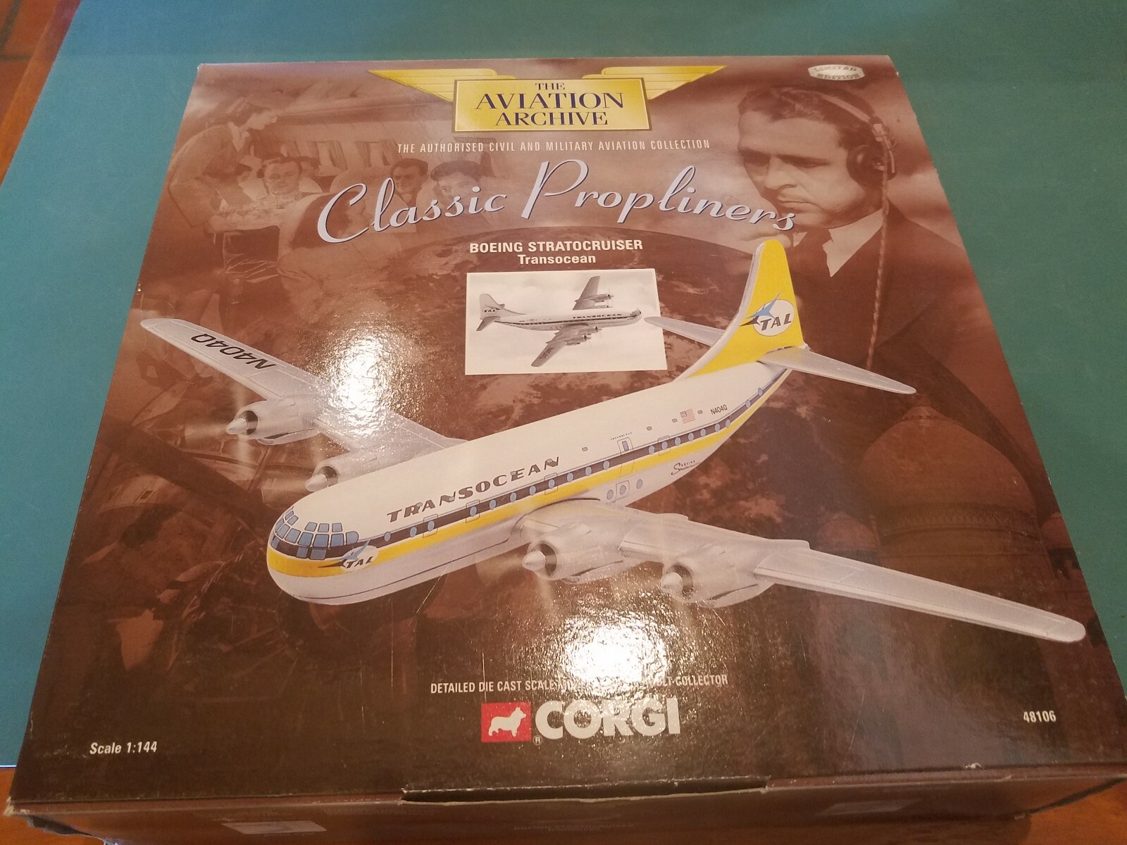 Corgi Classics 48106; Boeing Stratocruiser; Transocean Corgi Classics 48106; Boeing Stratocruiser; Transocean
