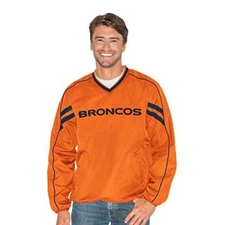 Denver Broncos G-III Sports Mens Red Zone V-Neck Pullover Jacket - Orange