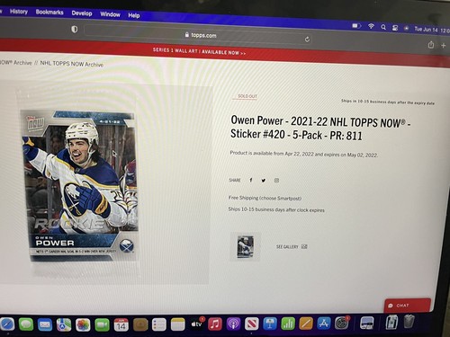 2021-22 NHL TOPPS NOW Sticker RC 1st Goal Owen Power Ben Meyers Matty Beniers - Picture 5 of 7