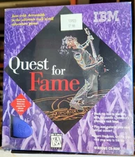 Aerosmith Quest for Fame PC Game IBM Windows CD-Rom with Virtual Guitar Pick NEW