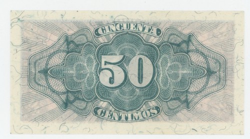 Spain España 50 Centimos 1937 Pick 93 UNC Uncirculated Banknote Liberty Ser B - Picture 2 of 2