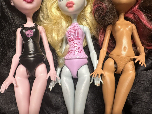 Monster High Puppe 3 Stück Draculaura, Clawdeen Wolf, Lagoona Blue BASIC Puppen - Bild 3 von 23