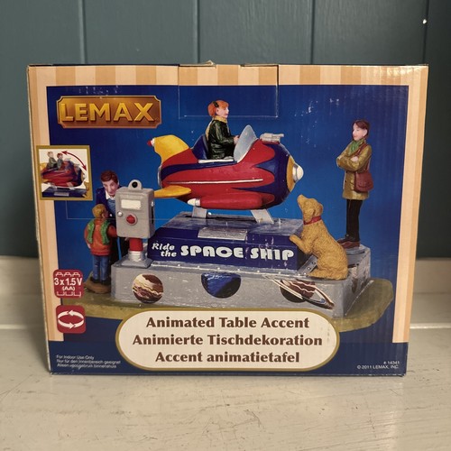 Lemax Rocket Ride The Space Ship Carnival Village #14341 RARE Brand New *READ - Picture 1 of 9