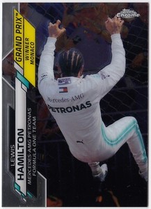 2020 Topps Chrome F1 Grand Prix Winner Monaco LEWIS HAMILTON #138 Mercedes-AMG