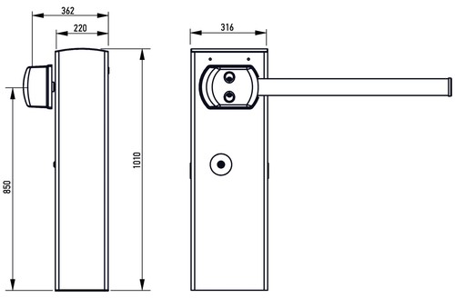 Somfy Straßenschranke Levixo 60 24V RTS 1216589 - Bild 2 von 2