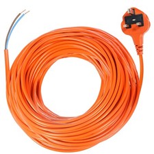 Leaf Blower Power Cable Garden Vacuum Vac 20m Mains Lead Plug 3 Pin Universal