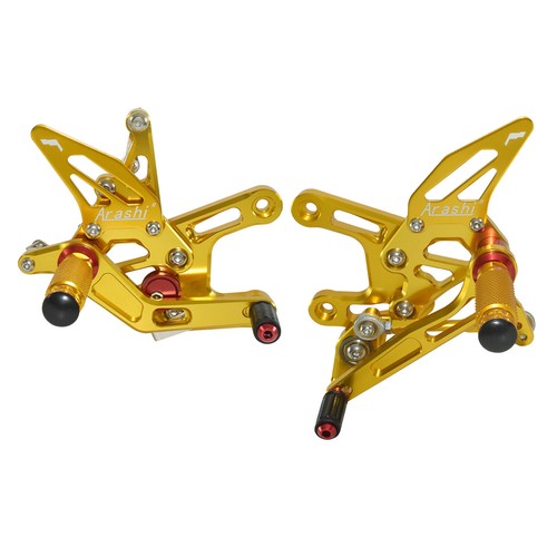 Juego trasero ajustable reposapiés clavijas de pedal cambio rápido para KAWASAKI ZX10R 2016-2020 - Imagen 21 de 29