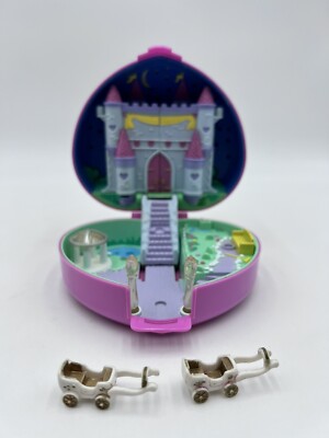 Polly Pocket Starlight Castle 1992 Pink Heart Bluebird Carriage Works         C5