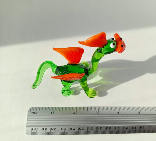 GLASS Animals. Murano glass art the Dragon. A souvenir. Toy - Picture 5 of 6