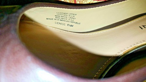 Antonio Melani Shoes 6.5 Brown Leather "Denise" Round Toe Platform Pumps Heels - Picture 4 of 6