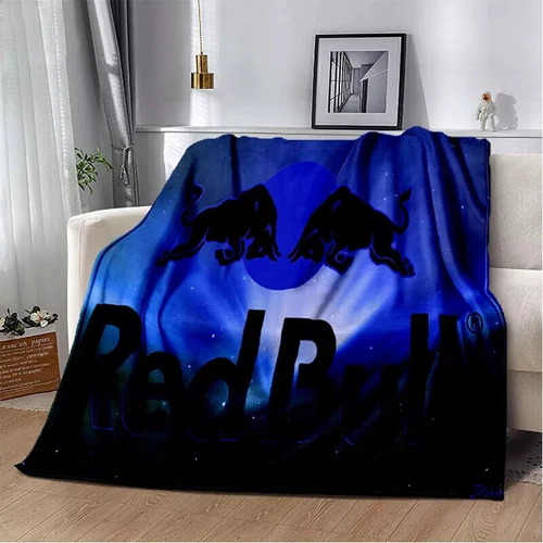 Red&Bull Fleece Blanket Throw Sofa Bed Warm Flannel Blanket Rug Bedspread Gift - Picture 31 of 51