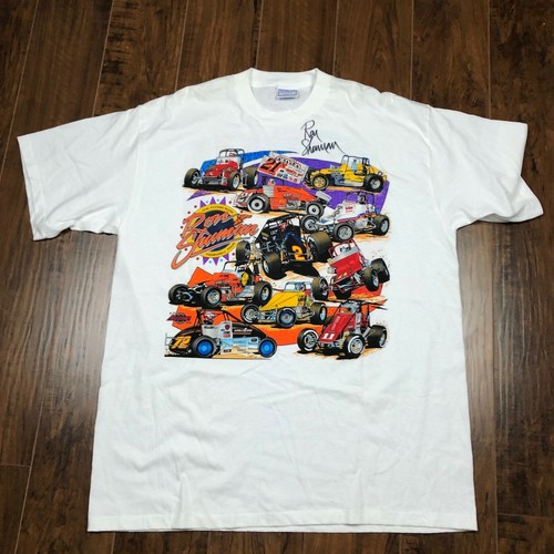 Ron Shuman Racing Sprint Car Vtg Cotton 1997 Shir