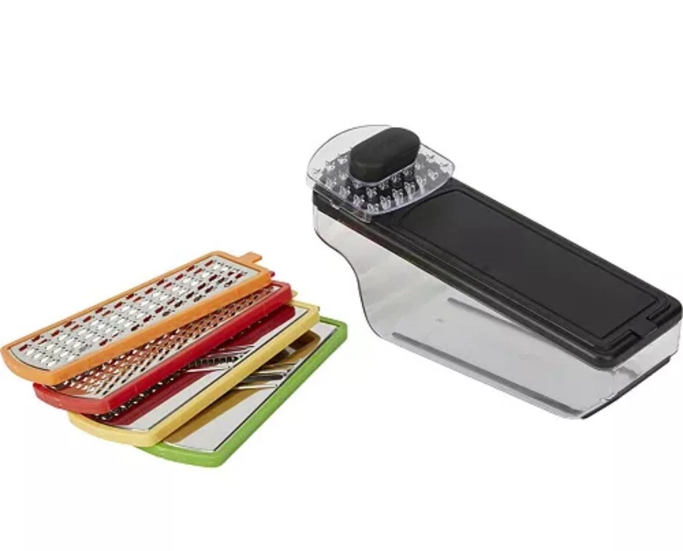 Good Cook Touch Mandoline Grater Set with 4 Stainless Steel Blade Inserts New! - Image 4 of 4