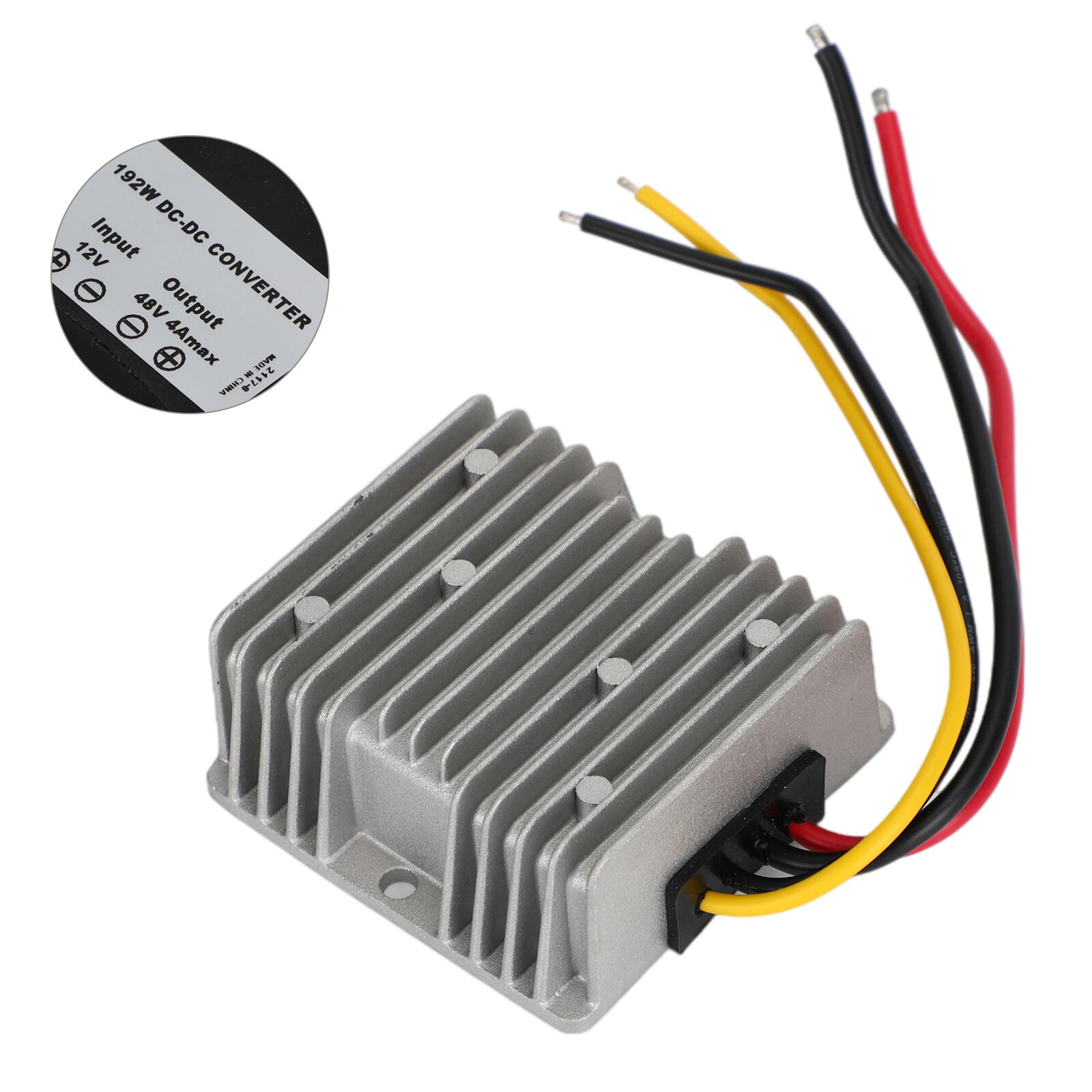 4A 192W 12V Auf 48V DC-DC Boost Spannungswandler Step Up Module Spannungsregler