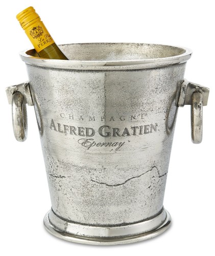 Eiskübel Epernay französischer Alfred Gratien Champagner Aluminiumguss Weinkühler - Bild 1 von 4