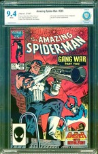 AMAZING SPIDERMAN #285 MARVEL COMICS CBCS 9.4 GRADED! GANG WAR PUNISHER APP!
