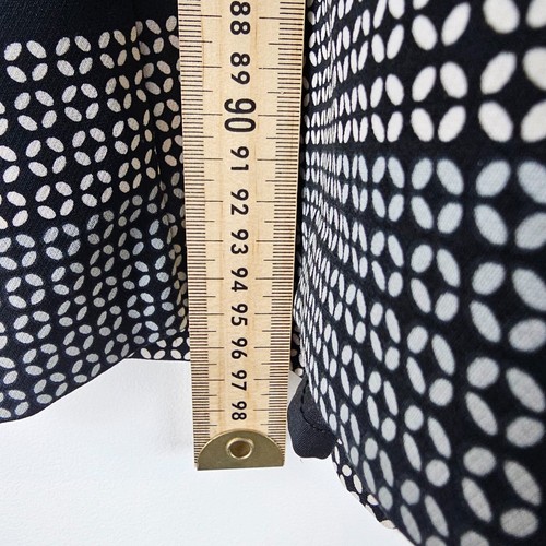 Tokito Dress Womens Size 12 Black Geometric Sleeveless V-Neck Wrap Lined Pleated - Picture 5 of 6