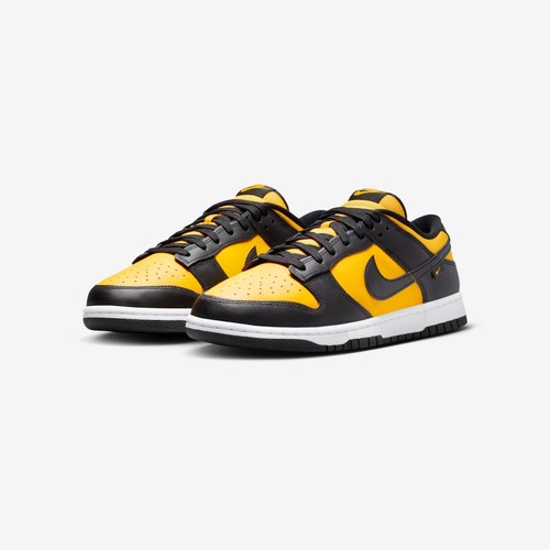 Nike Dunk Low Shoes Black University Gold White FZ4618-001 Men's Sizes NEW - Picture 8 of 13