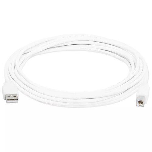 CABLE ESCÁNER IMPRESORA ALTA VELOCIDAD USB 2.0 A B 15 PIES PARA HP CANON EPSON Blanco - Imagen 3 de 3