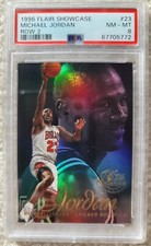 1996 Flair Showcase #23 Michael Jordan Row 2 PSA 8 Low Pop Clean Case New Label