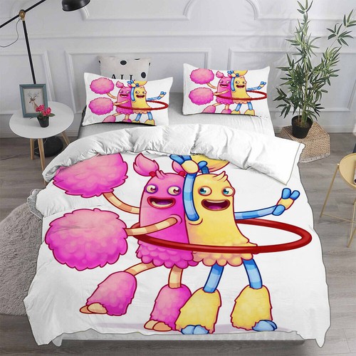 My Singing Monsters Wubbox 3D Duvet Cover Furcorn Bedding Set Pillowcase Quilt - Afbeelding 16 van 28