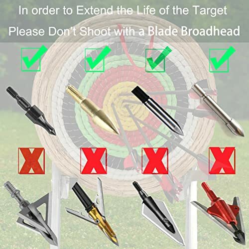 DOSTYLE Tradicional Tres Capas Paja Redonda Tiro con Arco Objetivos Caza - Imagen 6 de 16