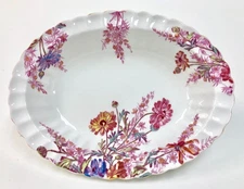 A Vintage Spode Bone China, Chelsea Garden 8.75"x 6.5" Oval Vegetable Bowl.