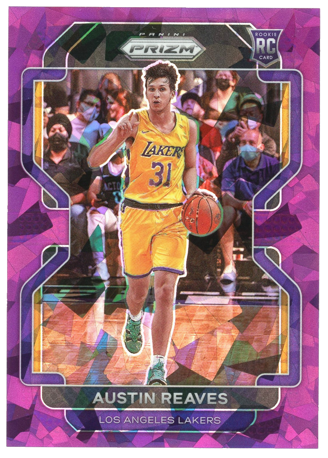 AUSTIN REAVES 2021-22 Panini Prizm #165 RC Rookie Purple Ice 109/149