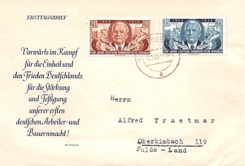 814700) DDR FDC Nr.443-444 5 Jahre DDR