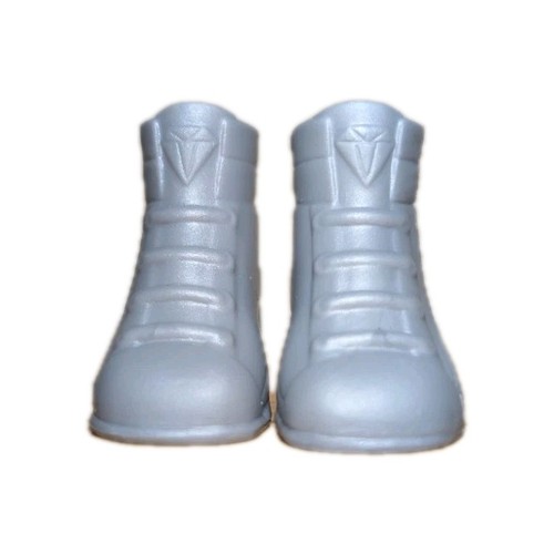 Boxy Girls Nomi Doll Shoes Silver Grey Sneakers or Boots  - Picture 3 of 3