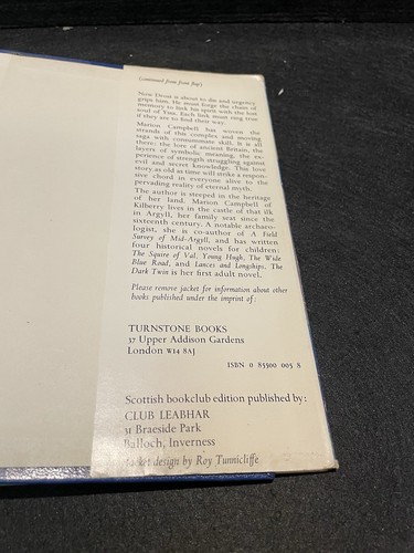 The Dark Twin By Marion Campbell Hard Cover Book - Foto 15 di 22