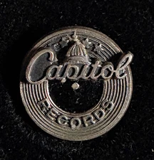 VTG Employee Service Award Pin CAPITOL RECORDS; Sterling; Iconic US Record Brand