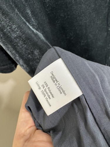 Plumo Studio Samt Midikleid Oversize L Zinngrau Lagenlook Luxus - Bild 8 von 9