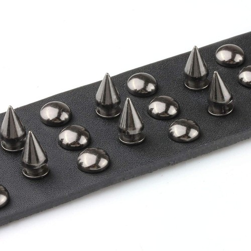 Retro Punk Lederarmband für Herren und Damen Nieten Stachelnieten Armbänder für - Bild 2 von 4
