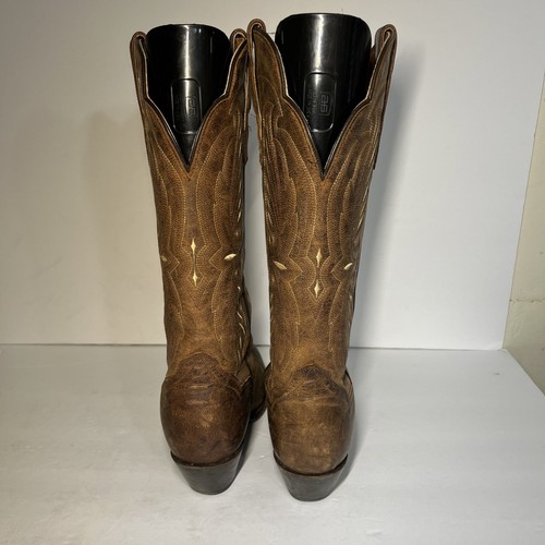 Dan Post TILLIE Brown Leather Round Toe cowboy Western Boots Women Size 7.5M - Picture 9 of 13