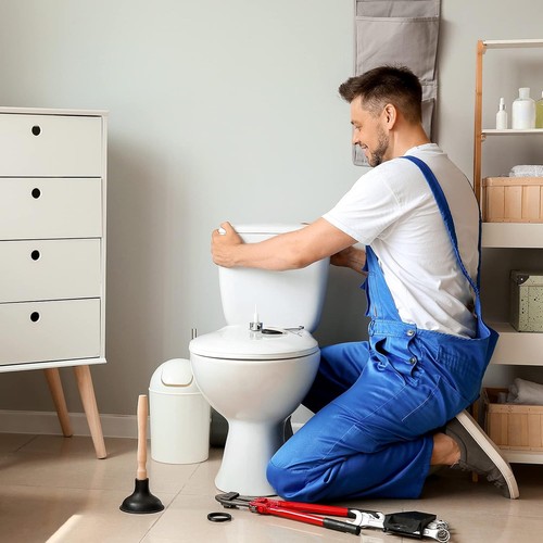Toilet Handle Replacement Kit Universal Front Mount Toilet Flush Handle Toilet T - Picture 6 of 6