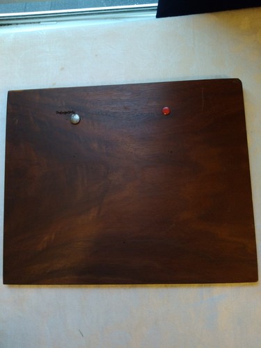 Inlaid Wood Picture/Plaque Hanging Wall Art/Country Scene/Cabin Brook Trees - Picture 7 of 12