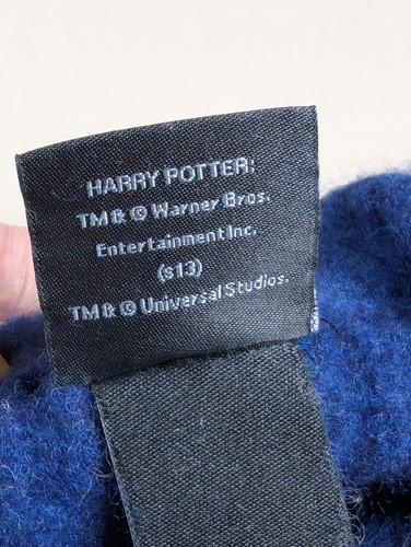 Harry Potter Ravenclaw Quidditch Pullover 100% Wolle Made In Scotland Größe Erwachsene M - Bild 7 von 8