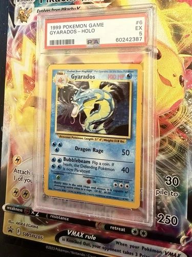 2000 POKEMON BASE SET 2 #7 GYARADOS-HOLO PSA 5