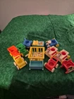 Vintage Fisher Price Little People Nursery Furniture Lot Of 12