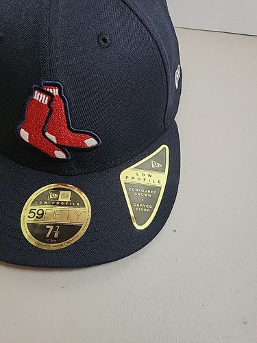 Gorra ajustada oficial de los Medias Rojas de Boston New Era 7 7/8 colección auténtica - Imagen 2 de 8