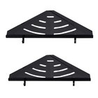  Badezimmerregal Dreieck Korb Aufbewahrungsregal Wandmontage Doppelschicht