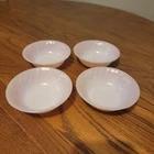 Lot Of 4 Vintage 1950s Fruit/Dessert Fire King Pink Swirl 5" Bowls
