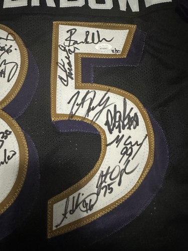 13 Signature Baltimore Ravens Jersey Super Bowl XXXV Champs Limited #11/50 JSA - Picture 4 of 8