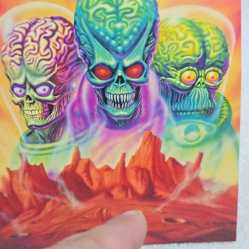 Topps Mars Attacks Large Card The Invasion Begins 1995 Conquest Card Limited 300 - Bild 4 von 14