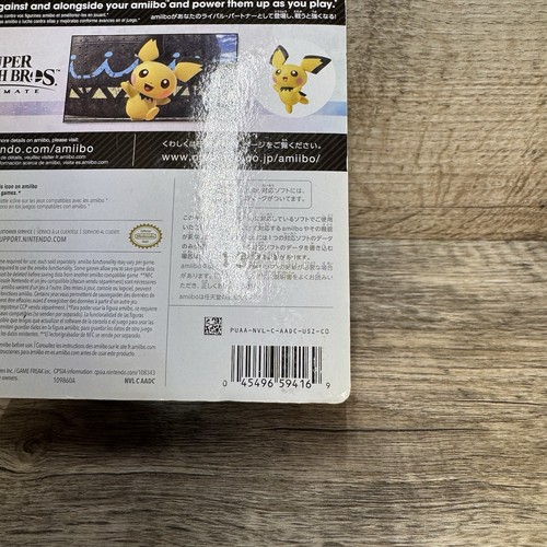 NIB NEW IN BOX - Nintendo Pichu Amiibo Super Smash Bros Pokemon Figur Figur - Bild 3 von 6