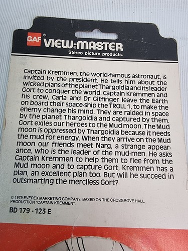 View Master Captain Kremmen Kenny Everett Toy Reels Vintage X3 Viewmaster BD179 - Picture 7 of 9
